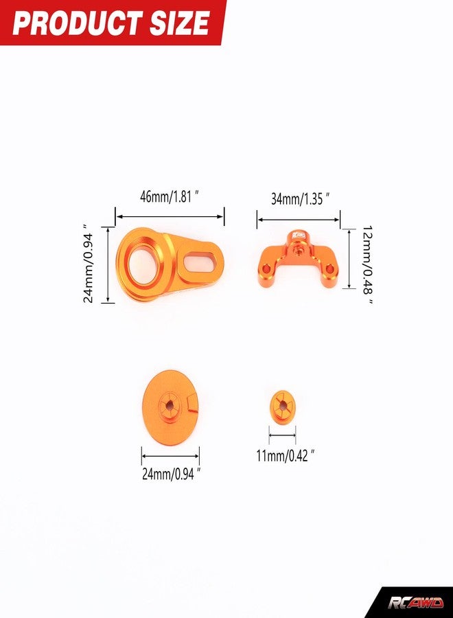 RCAWD Aluminum Servo Saver Assembly,Steering Couplings for Promoto-MX LOS261011 Upgrade Parts Orange - Image 2